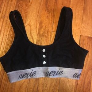 Aerie button comfy bra